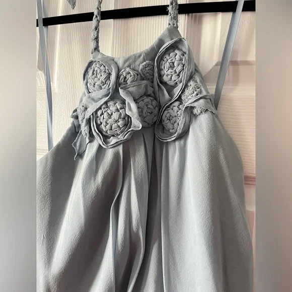 BCBG Max Azria halter dress. Size 2. Light blue. - Picture 2 of 3